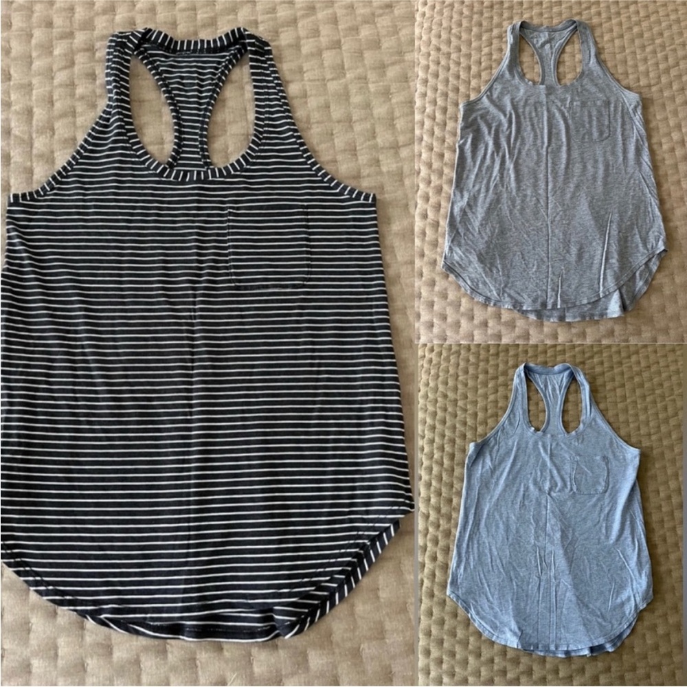 BUNDLE of 3-Lululemon Love Pocket Tanks ~ size 6